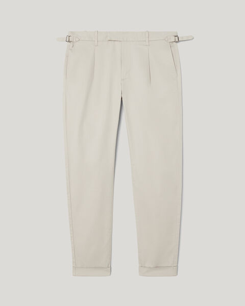 Pleated Chino, Bone, hi-res